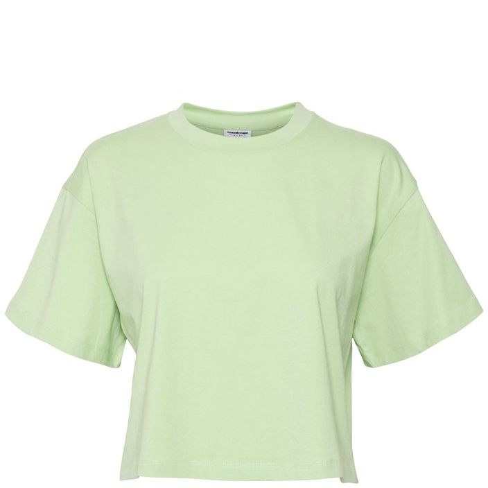 NOISY MAY Marškinėliai moterims, Žalia, NMALENA S/S O-NECK SE 1