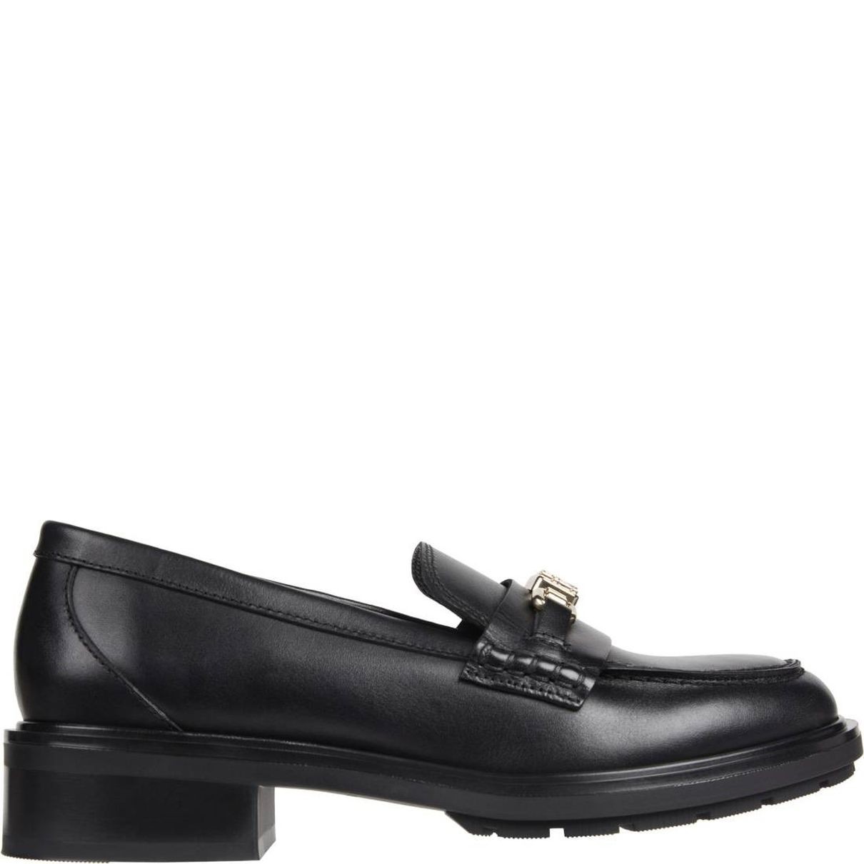 TOMMY HILFIGER Loaferiai moterims, Juoda, Hardware loafer 2