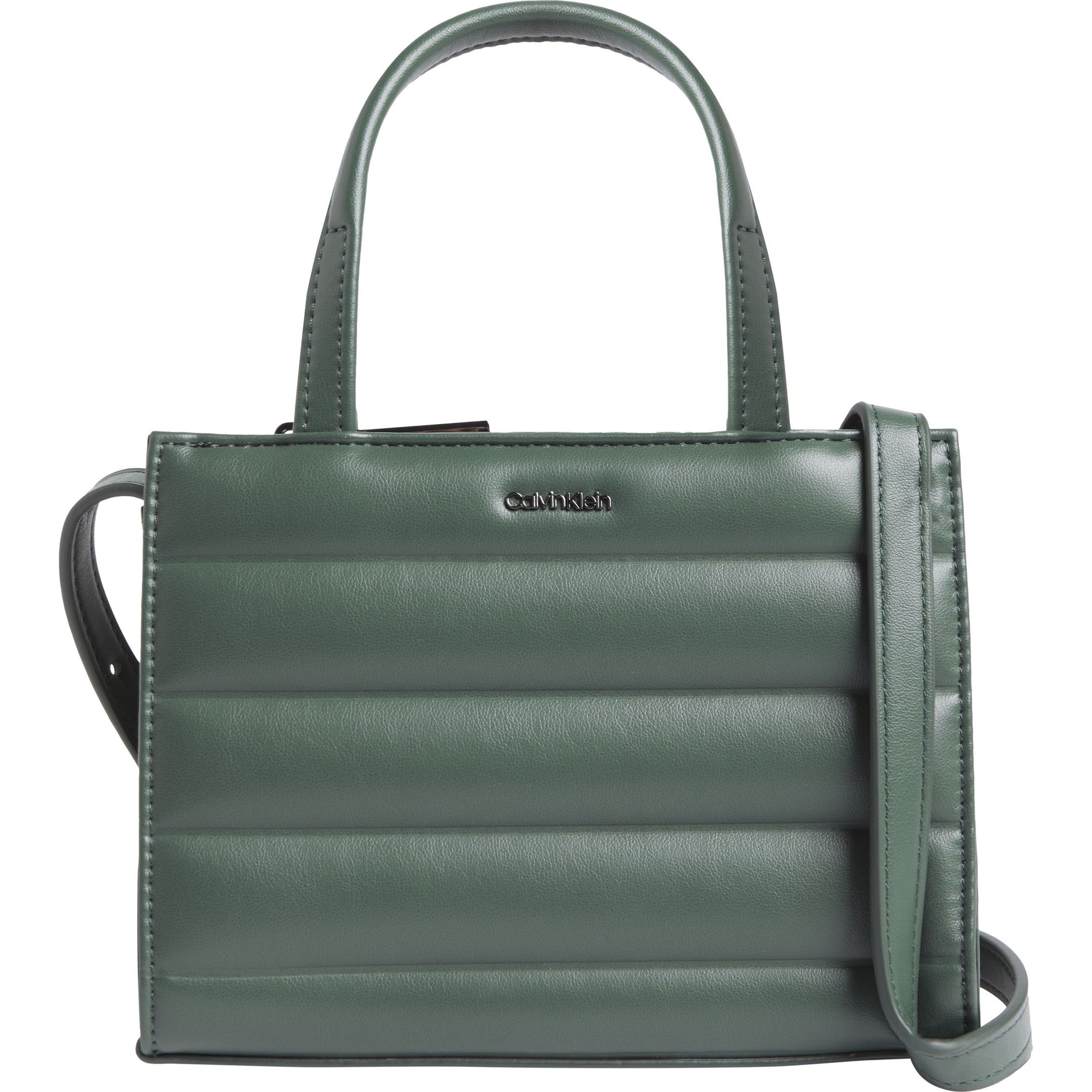 CALVIN KLEIN Rankinė per petį moterims, Žalia, Line quilt mini tote 1