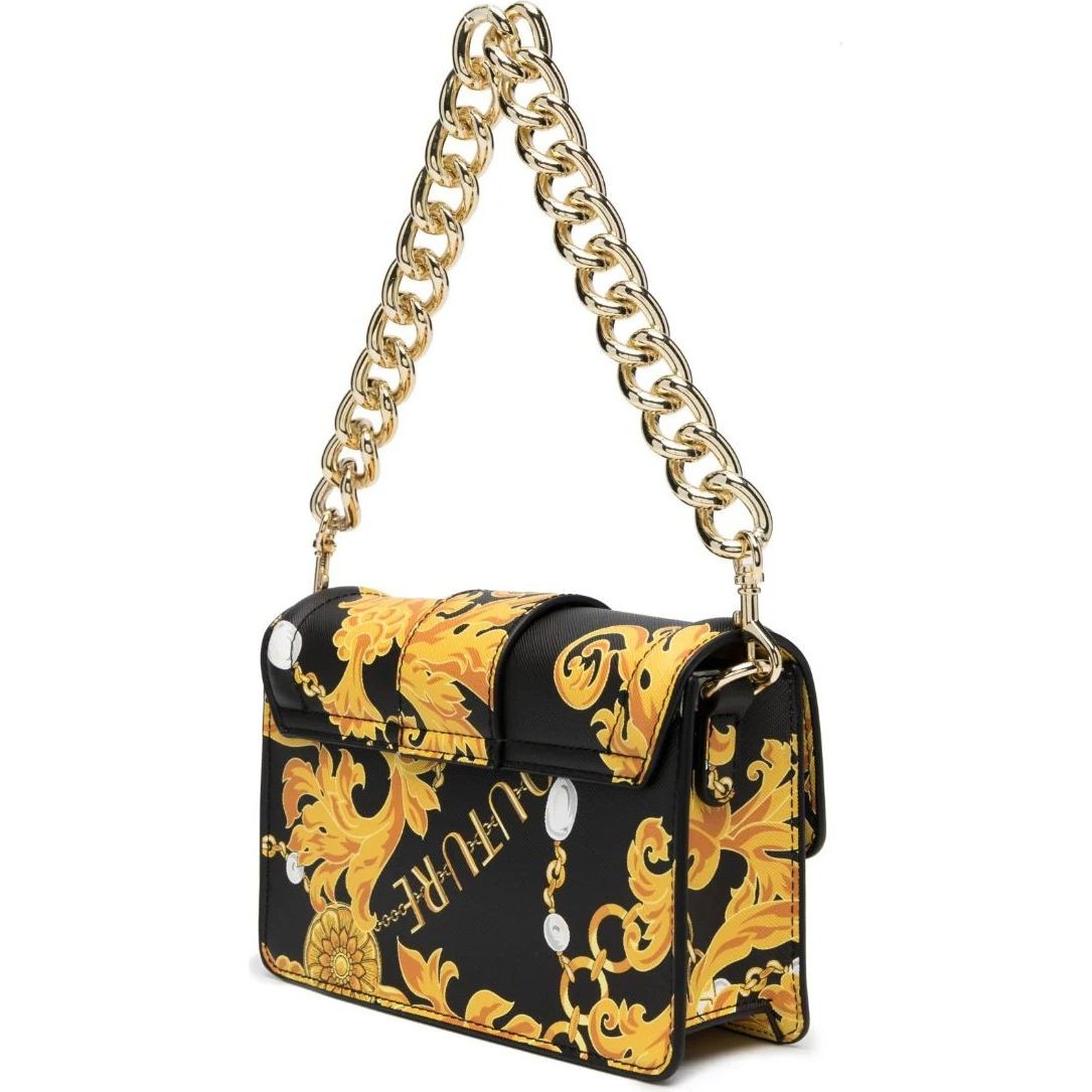 VERSACE JEANS CUTURE Rankinė per petį moterims, BLACK/GOLD, Couture  crossbody 2