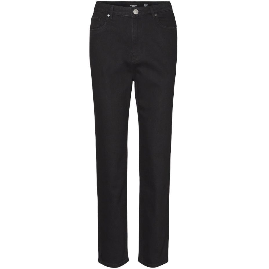 VERO MODA Comfort džinsai moterims, Juoda, VMLINDA HR MOM JEANS 1