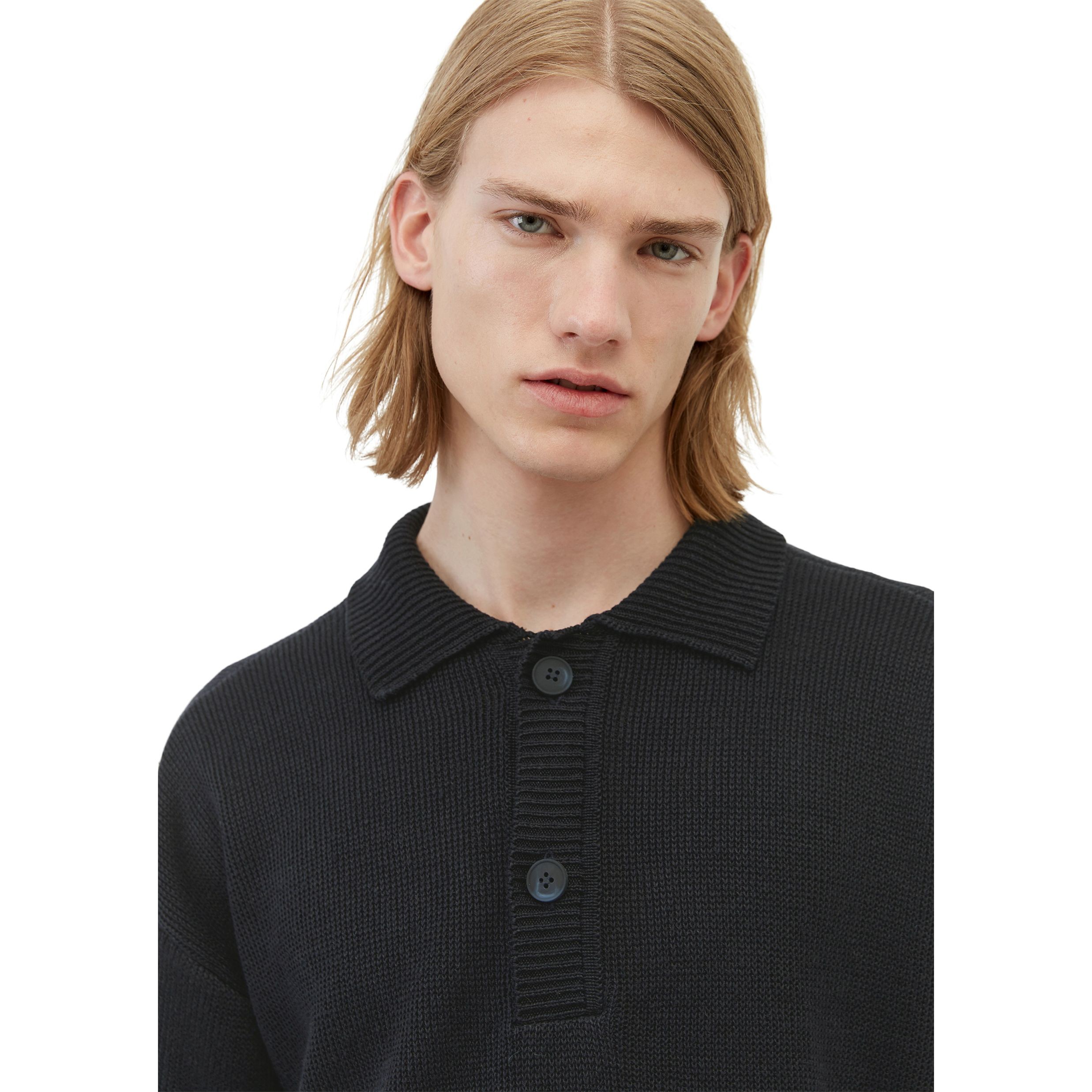 MARC O'POLO Marškiniai vyrams, Mėlyna, Polo SS knite 4