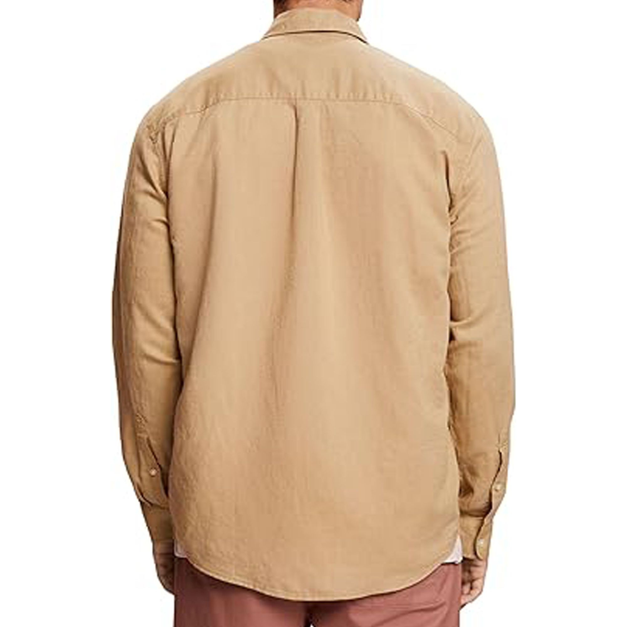 ESPRIT Marškiniai vyrams, Smėlio, N SUS Linen SH 3