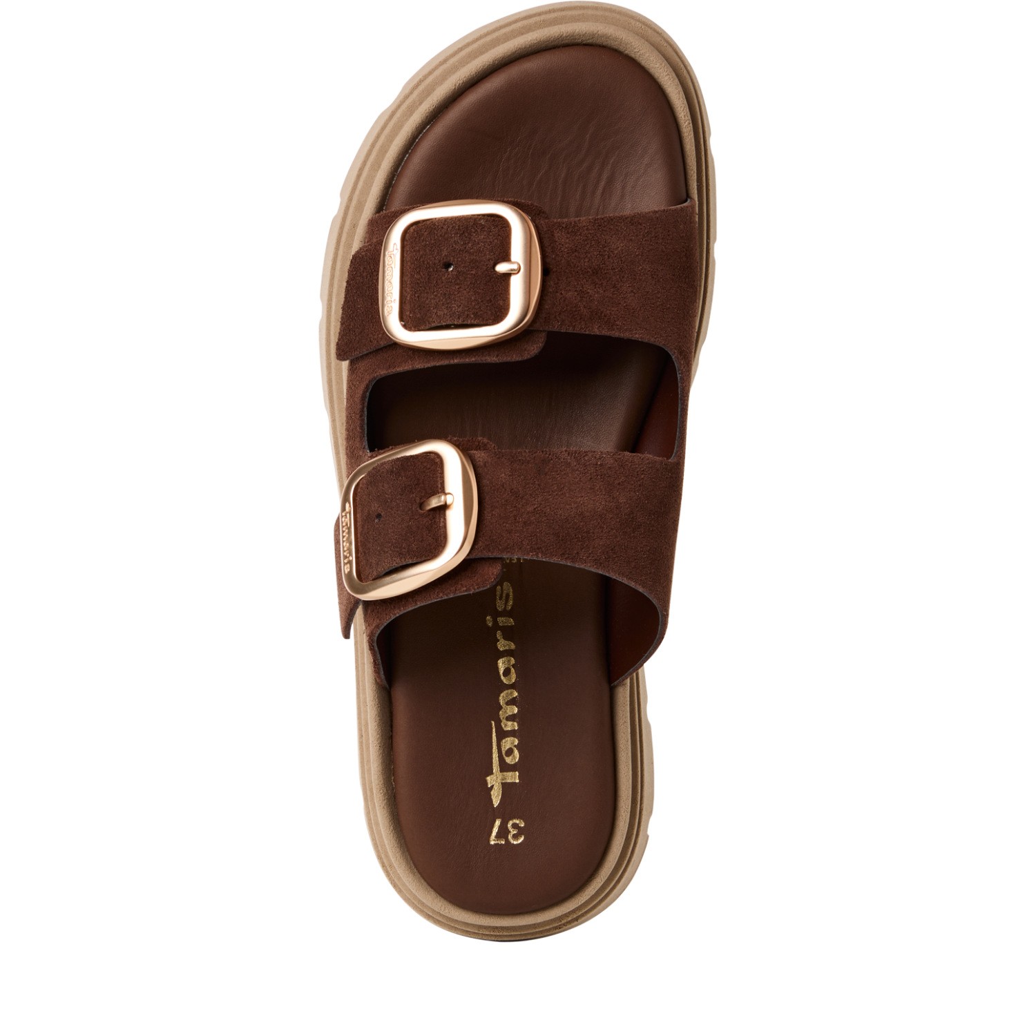 TAMARIS Klumpės moterims, Ruda, Mules 5