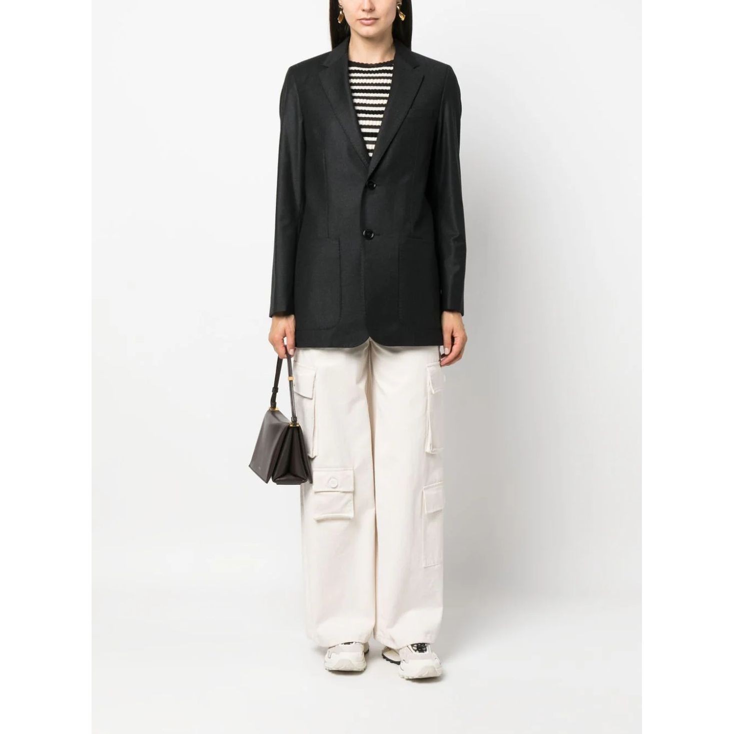 AMI PARIS Švarkas moterims, Pilka, Two buttons jacket 2