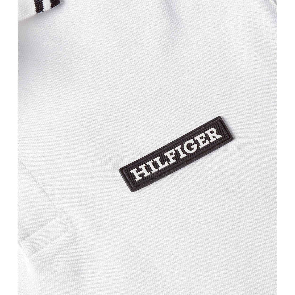 TOMMY HILFIGER Marškinėliai trump. rankovėmis vyrams, Balta, Slub cotton tee 3