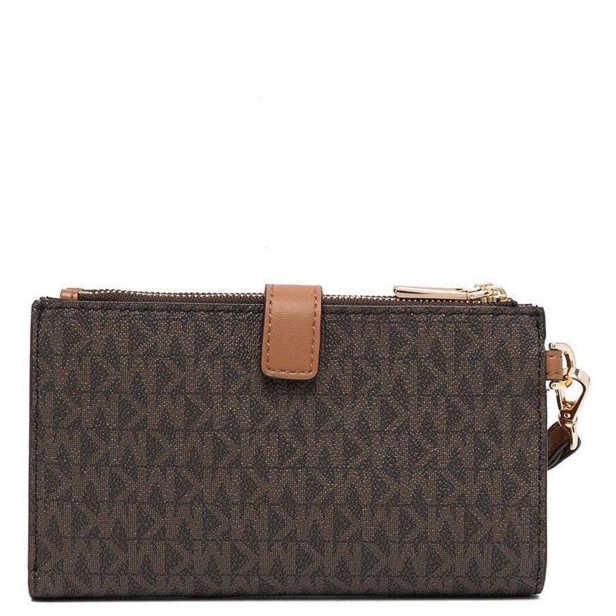 MICHAEL KORS Piniginė moterims, Ruda, Adele logo smartphone wallet 2