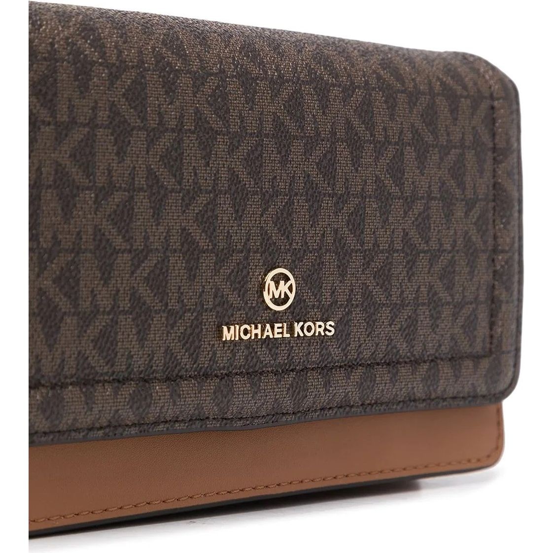 MICHAEL KORS Rankinė per petį moterims, Ruda, SM phone crossbody 3