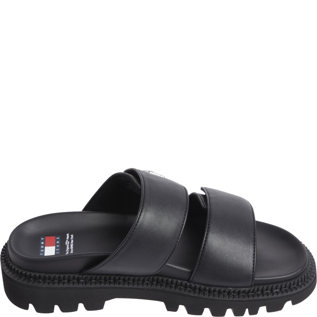 TOMMY JEANS Šlepetės moterims, Juoda, Puffed sandal 3