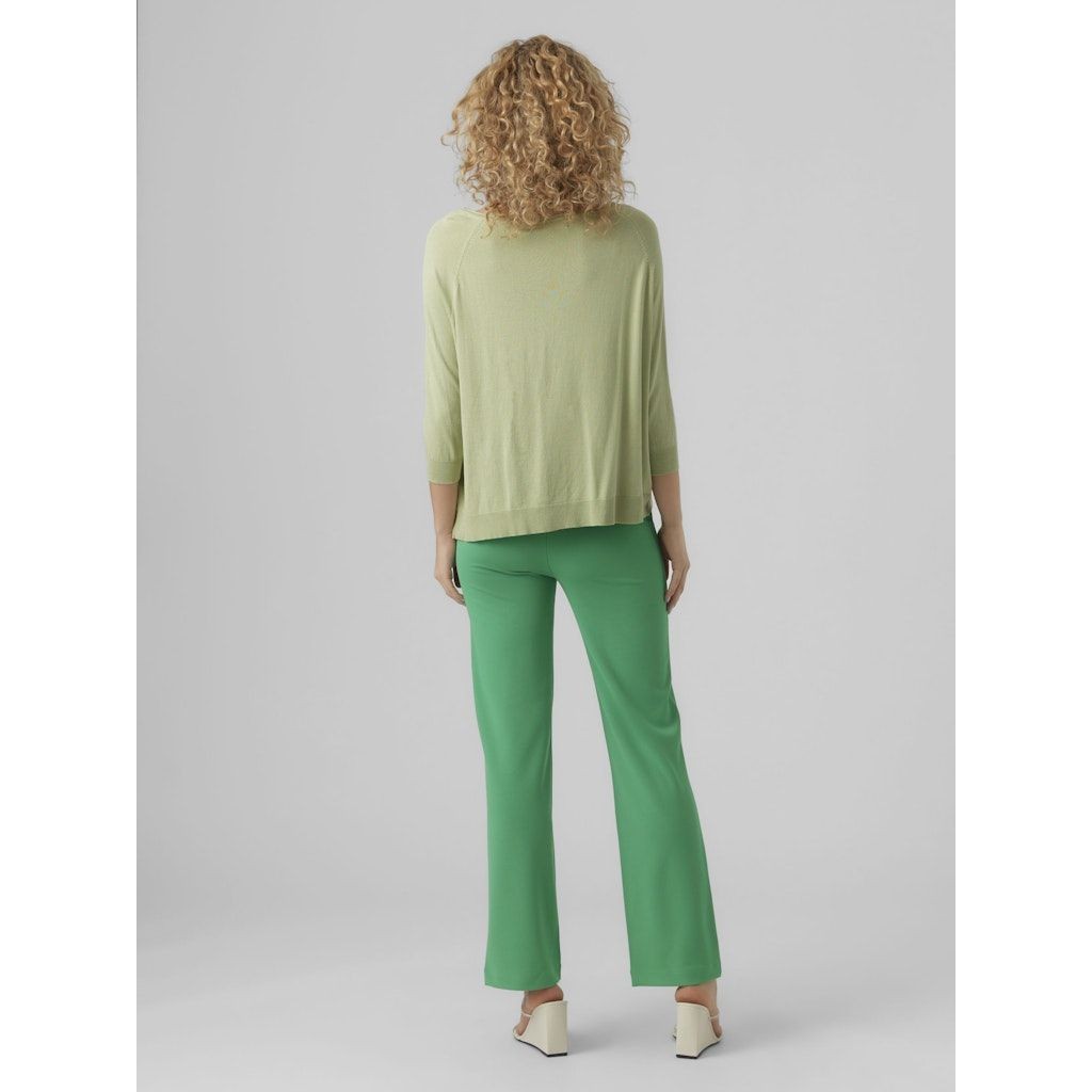 VERO MODA Megztinis moterims, Žalia, VMNELLIE GLORY 3/4 BO 3