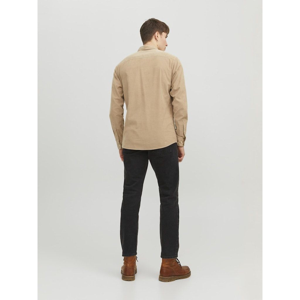 JACK & JONES Marškiniai ilgomis rankovėmis vyrams, Ruda, Classic cord shirt 3