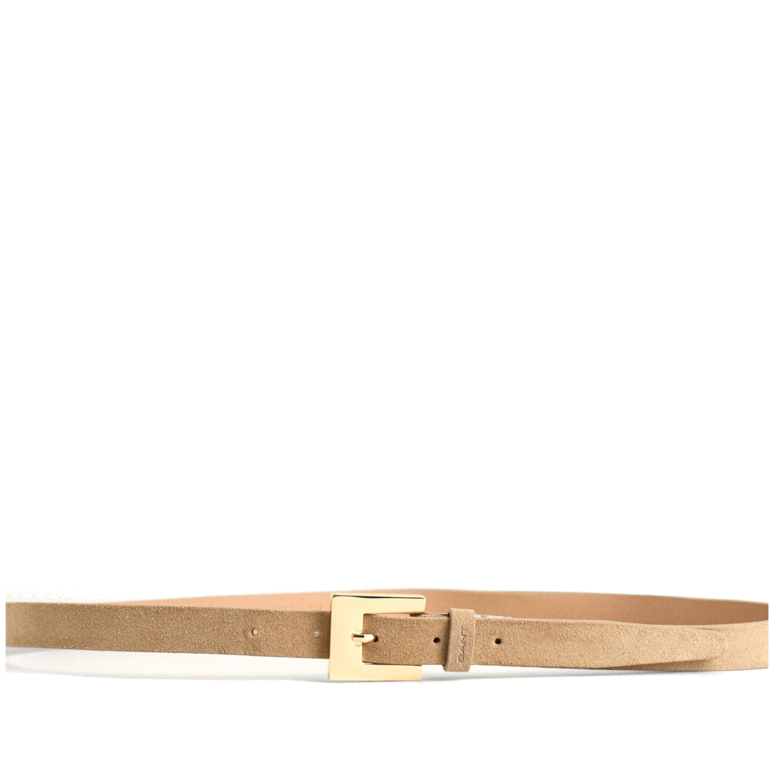 GANT Diržas moterims, Smėlio, SLIM SUEDE BELT 2