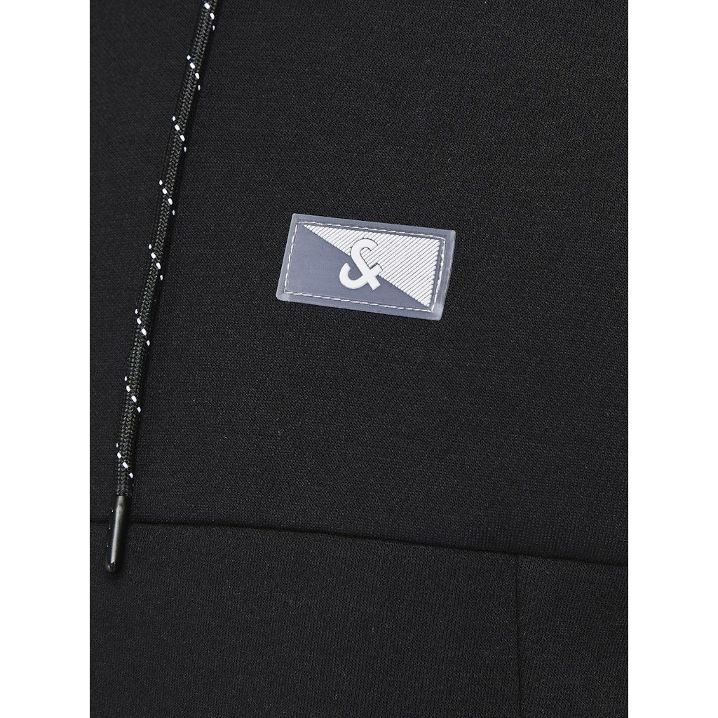 JACK & JONES Džemperis vyrams, Juoda, JCOAIR SWEAT ZIP HOO 6