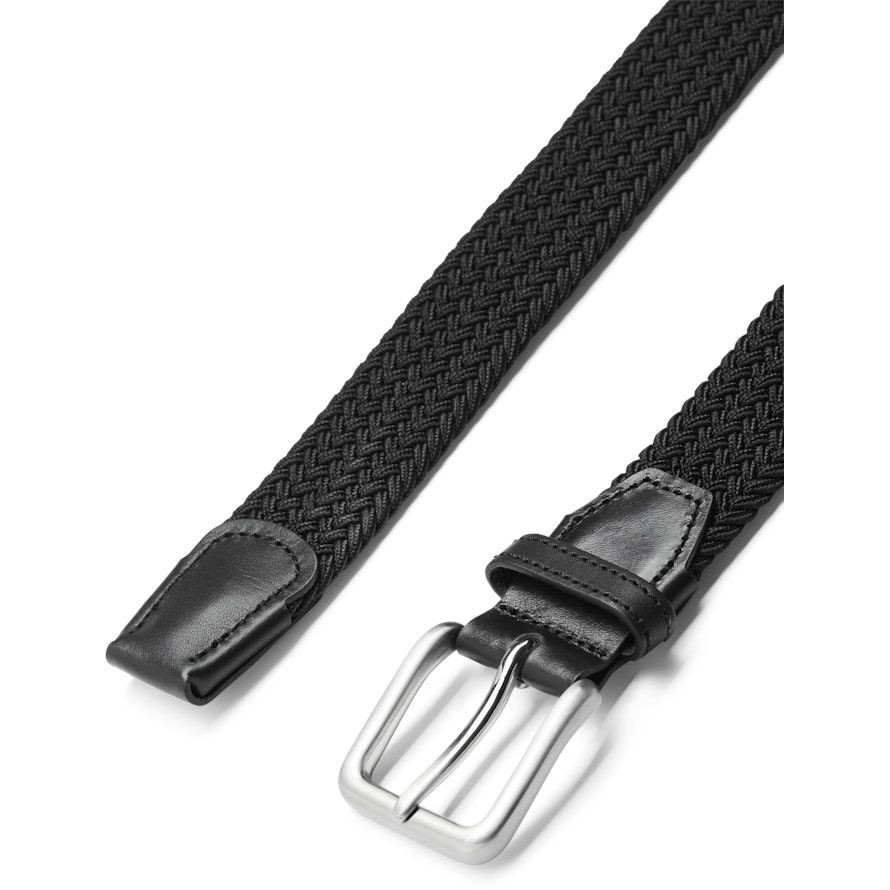 JACK & JONES Diržas vyrams, Juoda, JACSPRING WOVEN BELT 4
