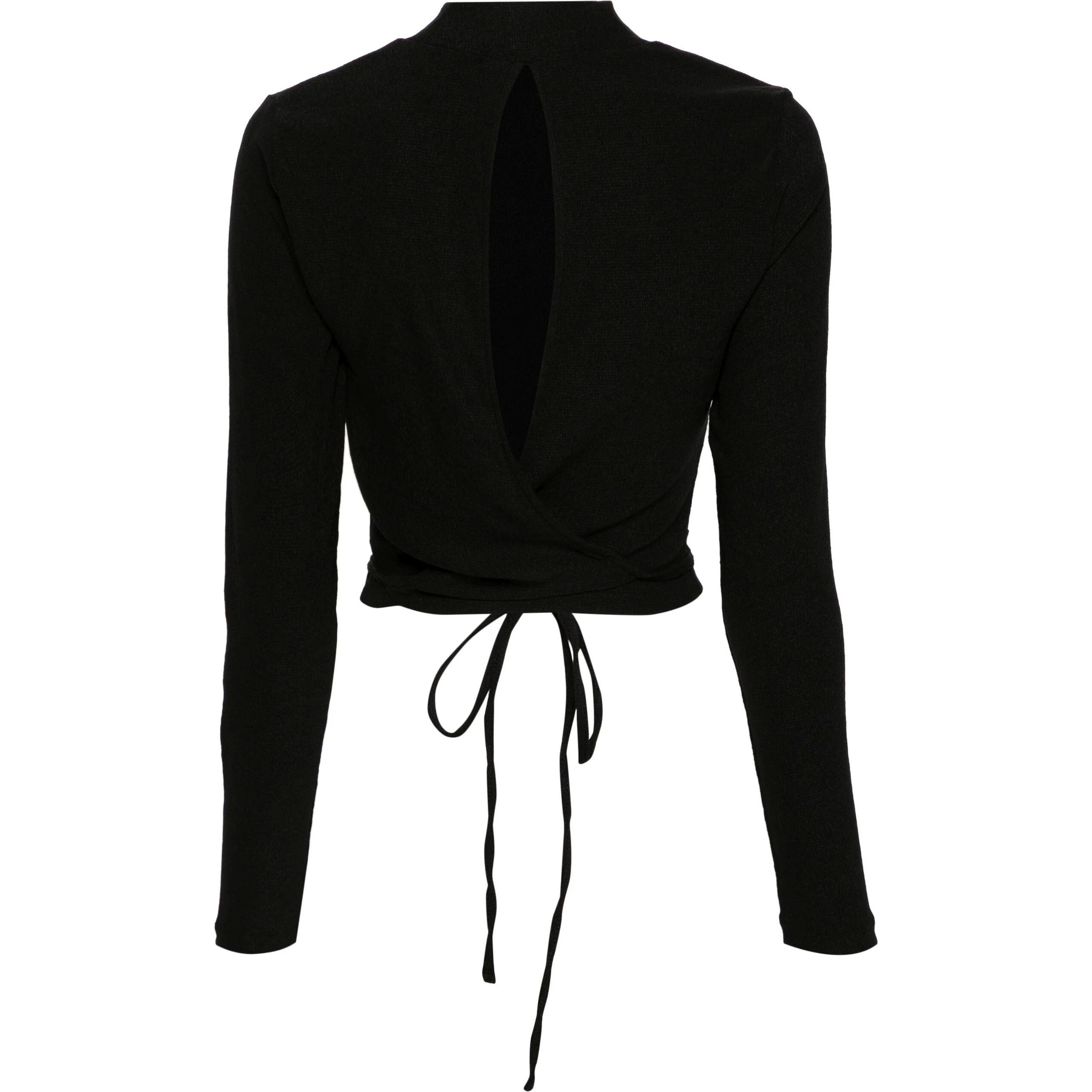 CALVIN KLEIN JEANS Marškinėliai ilgom. rankovėmis moterims, Juoda, L/s t-shirt 2