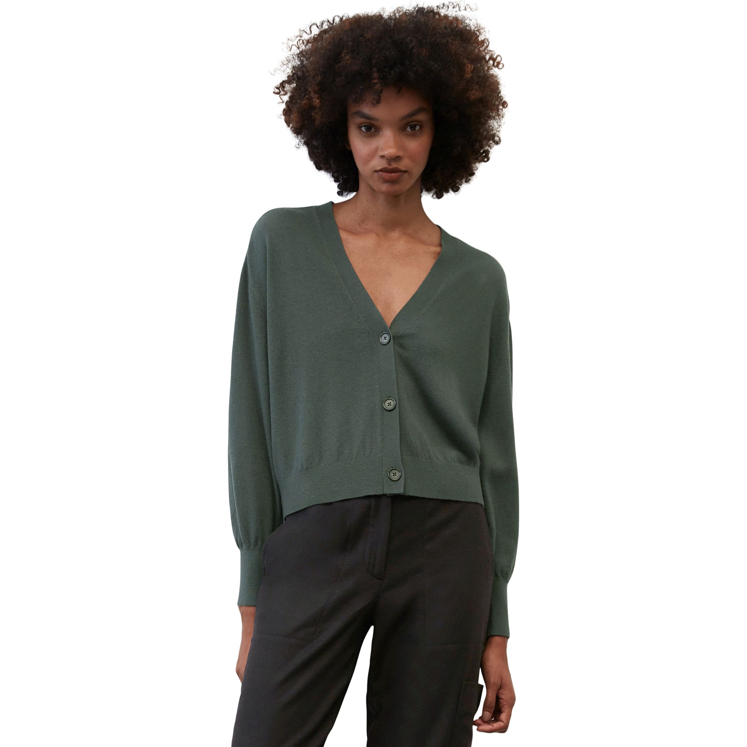 MARC O'POLO Kardiganas moterims, Žalia, Cardigan 2