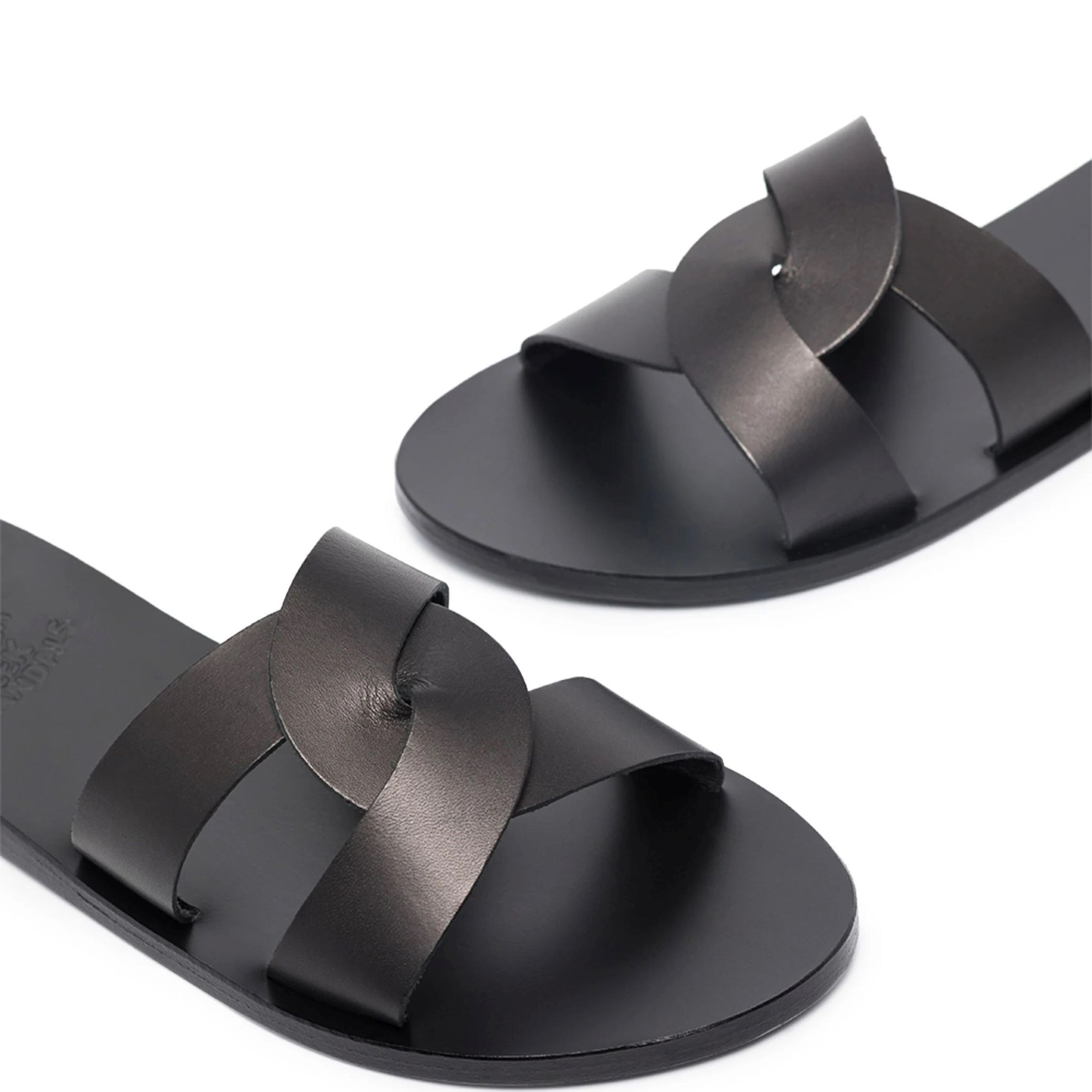 ANCIENT GREEK SANDAL Basutės moterims, Juoda, Desmos vachetta sandals 4