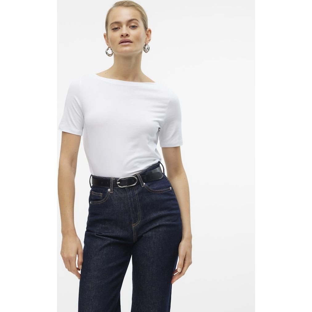 VERO MODA Palaidinės moterims, Balta, VMPANDA MODAL S/S TO 2