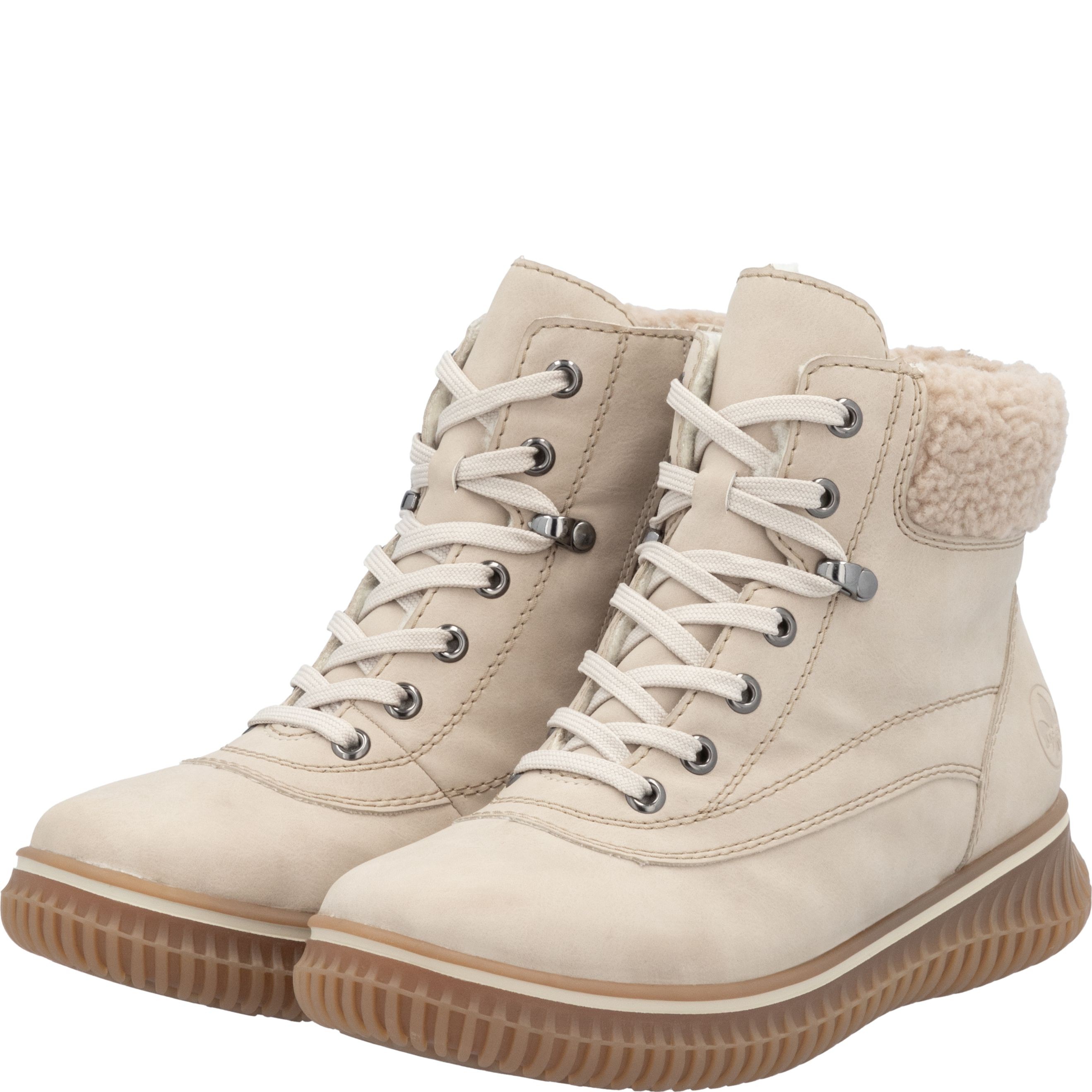 RIEKER Aulinukai moterims, Smėlio, Ladies mid height boots 10