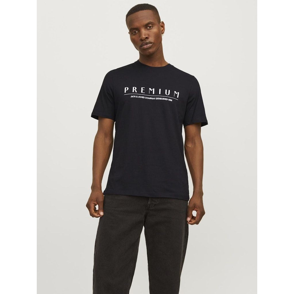 JACK & JONES Marškinėliai vyrams, Juoda, JPRSTAR TEE SS CREW 3