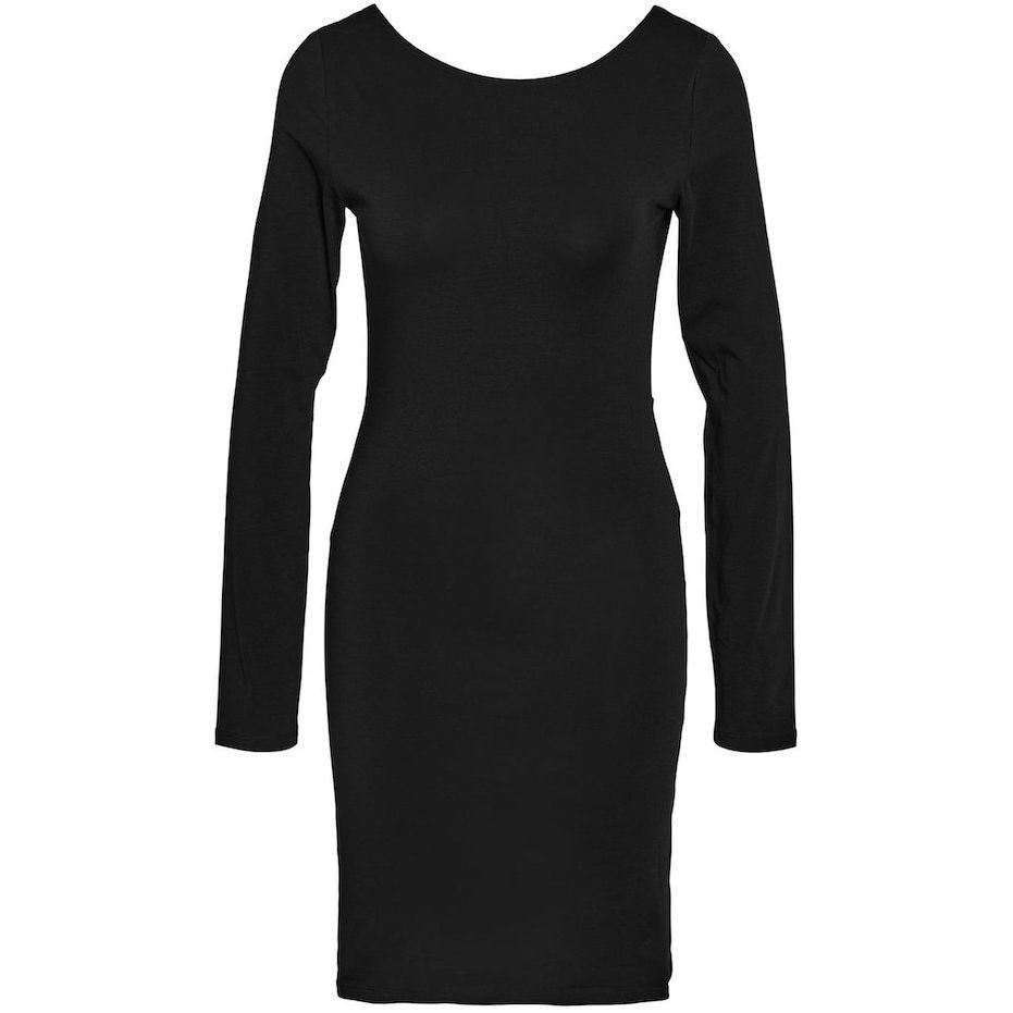 NOISY MAY Mini suknelė moterims, Juoda, NMKERRY L/S SHOR 1