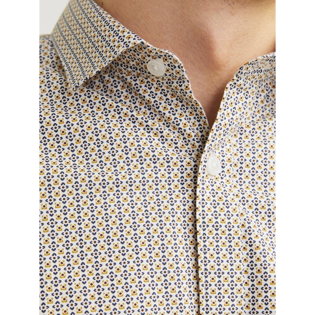 JACK & JONES Marškiniai ilgomis rankovėmis vyrams, Marga, Black pool stretch 3