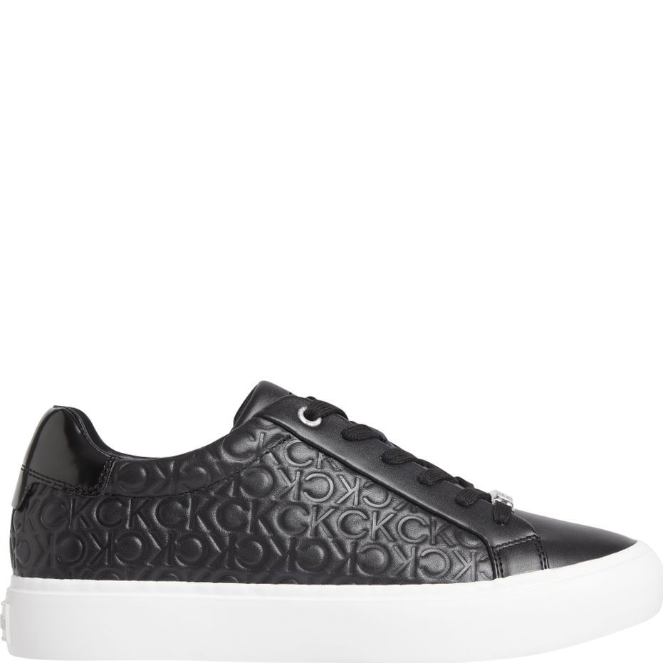 CALVIN KLEIN Sportiniai bateliai moterims, Juoda, VULC LACE UP MIX 2