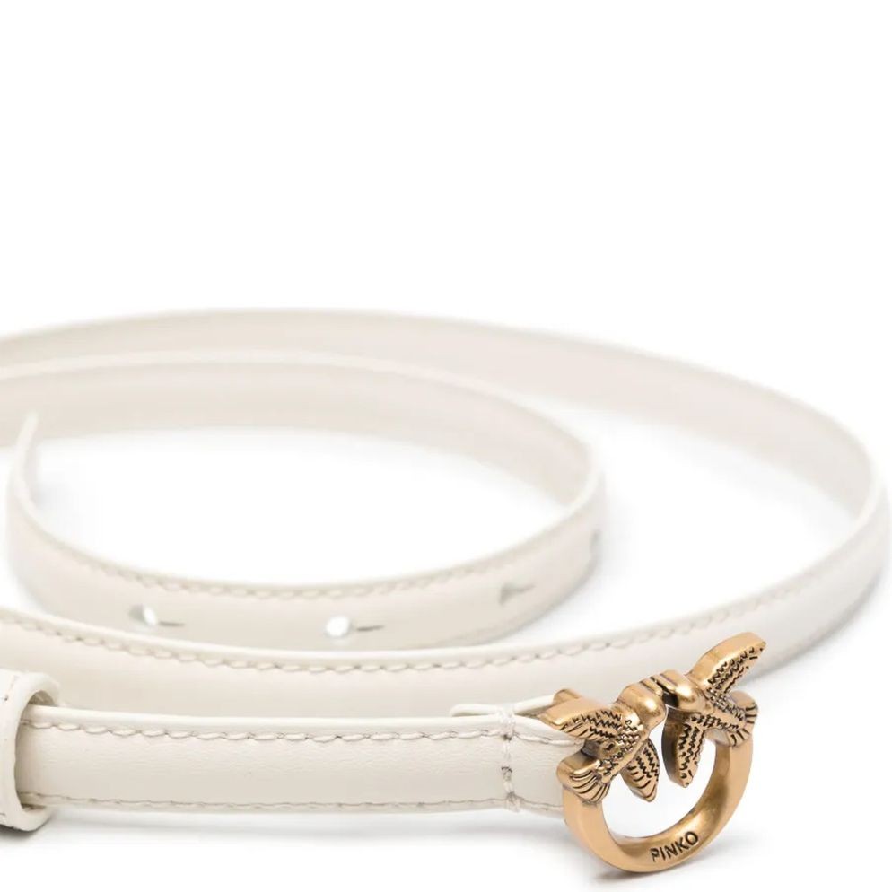 PINKO Diržas moterims, Balta, Love berry belt 2