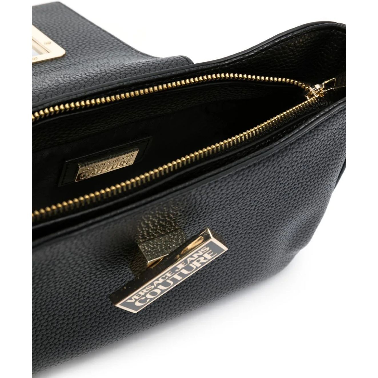 VERSACE JEANS CUTURE Rankinė per petį moterims, Juoda, Logo twist  crossbody 4