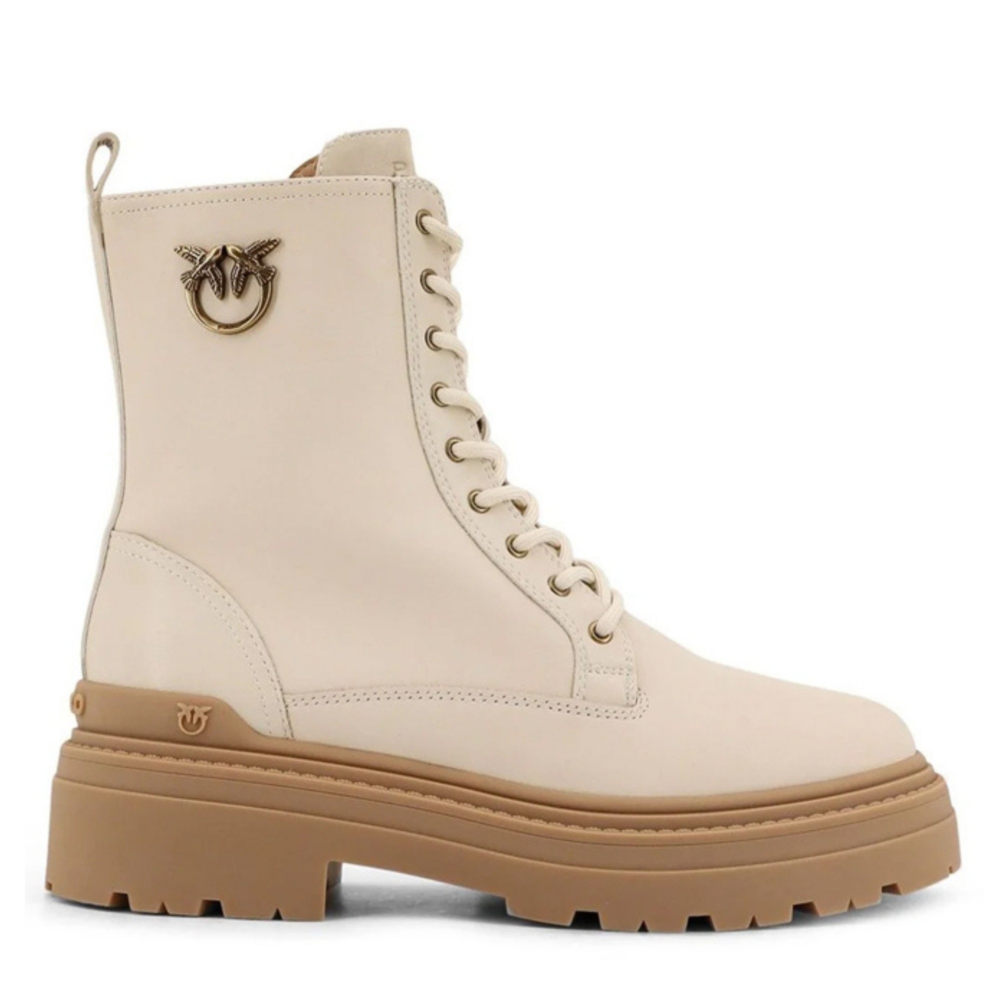 PINKO Aulinukai moterims, Smėlio, Mia 11 - ankle boot calf leath 2