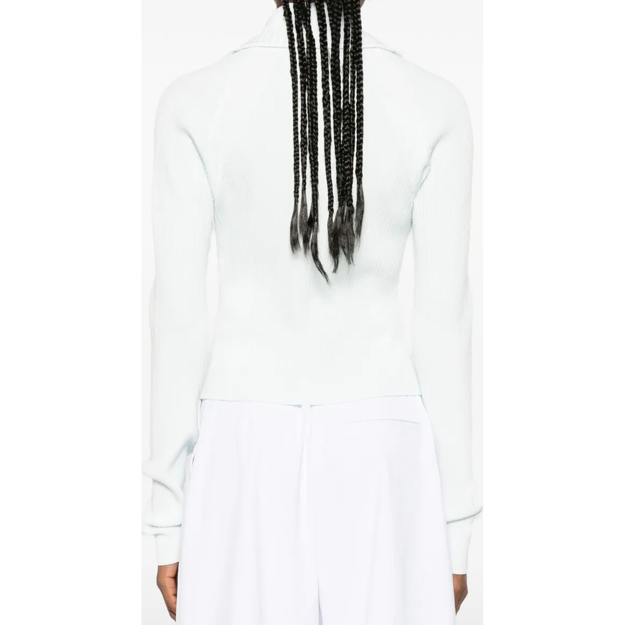 J.LINDEBERG Megztinis moterims, Mėlyna, Terri contrast rib zip sweater 3