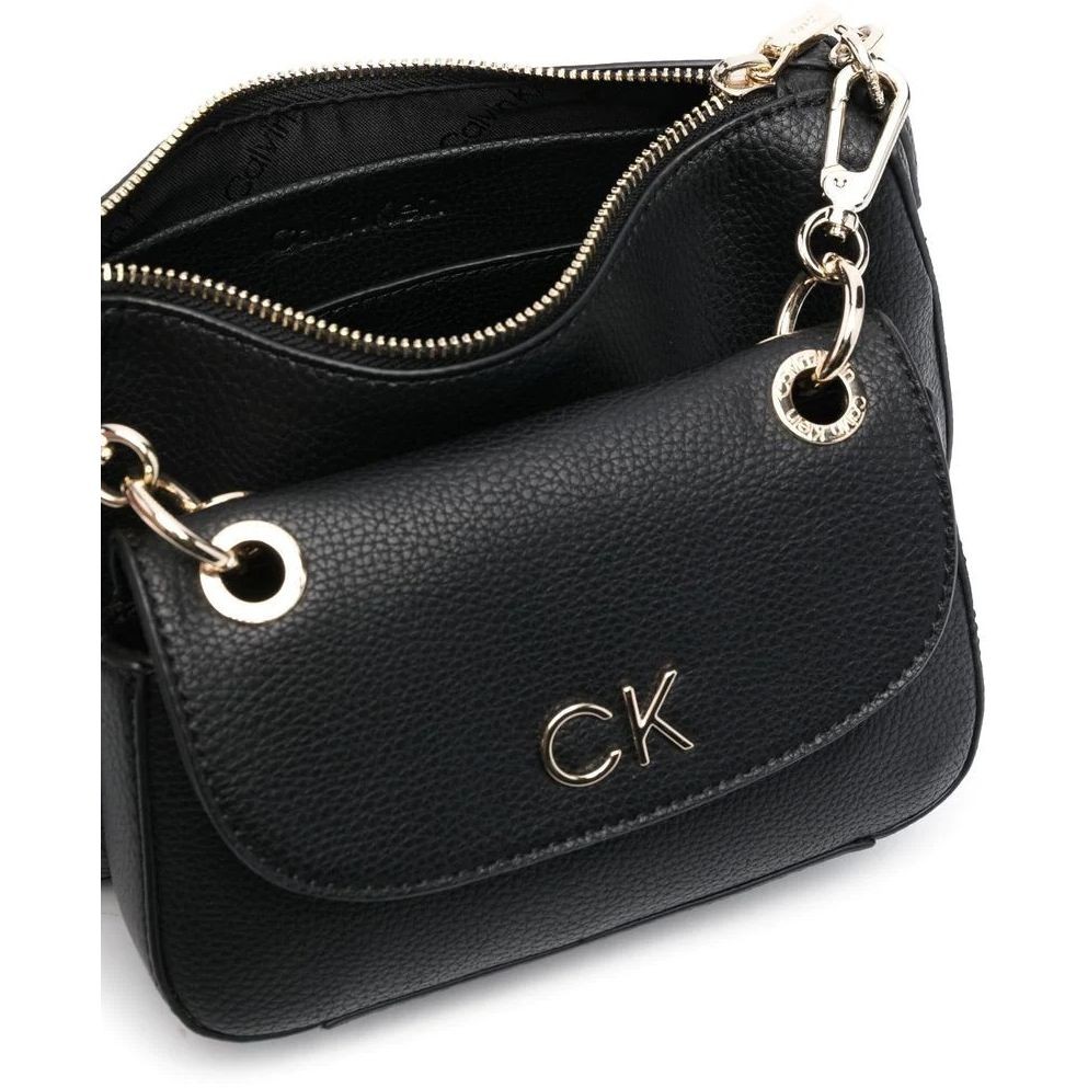 CALVIN KLEIN Rankinė per petį moterims, Juoda, RE-LODBL SHOULDER BAG 4