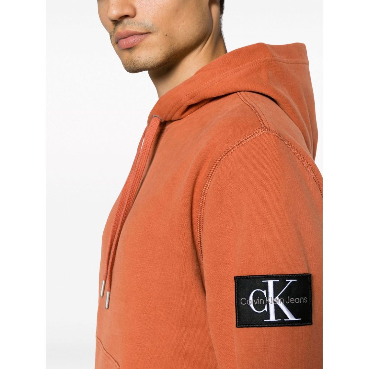 CALVIN KLEIN JEANS Džemperis vyrams, Ruda, Badge hoodie 4