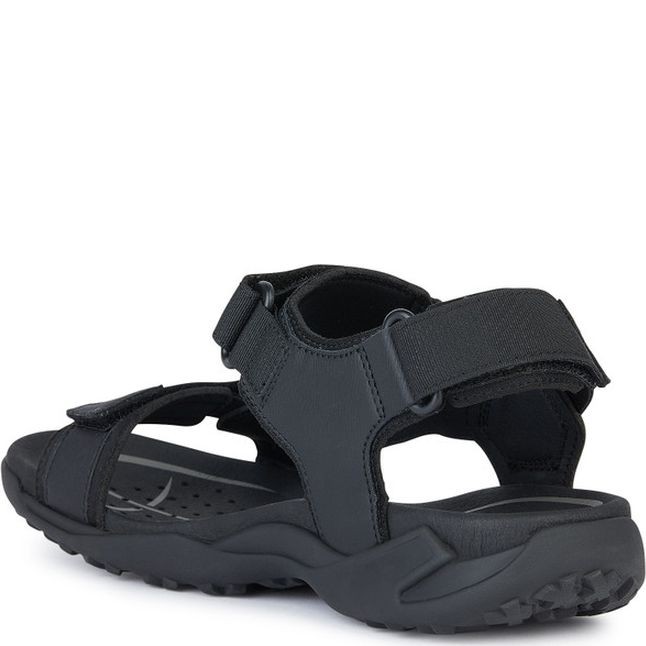 GEOX Basutės vyrams, Juoda, Terreno grip sandals 3
