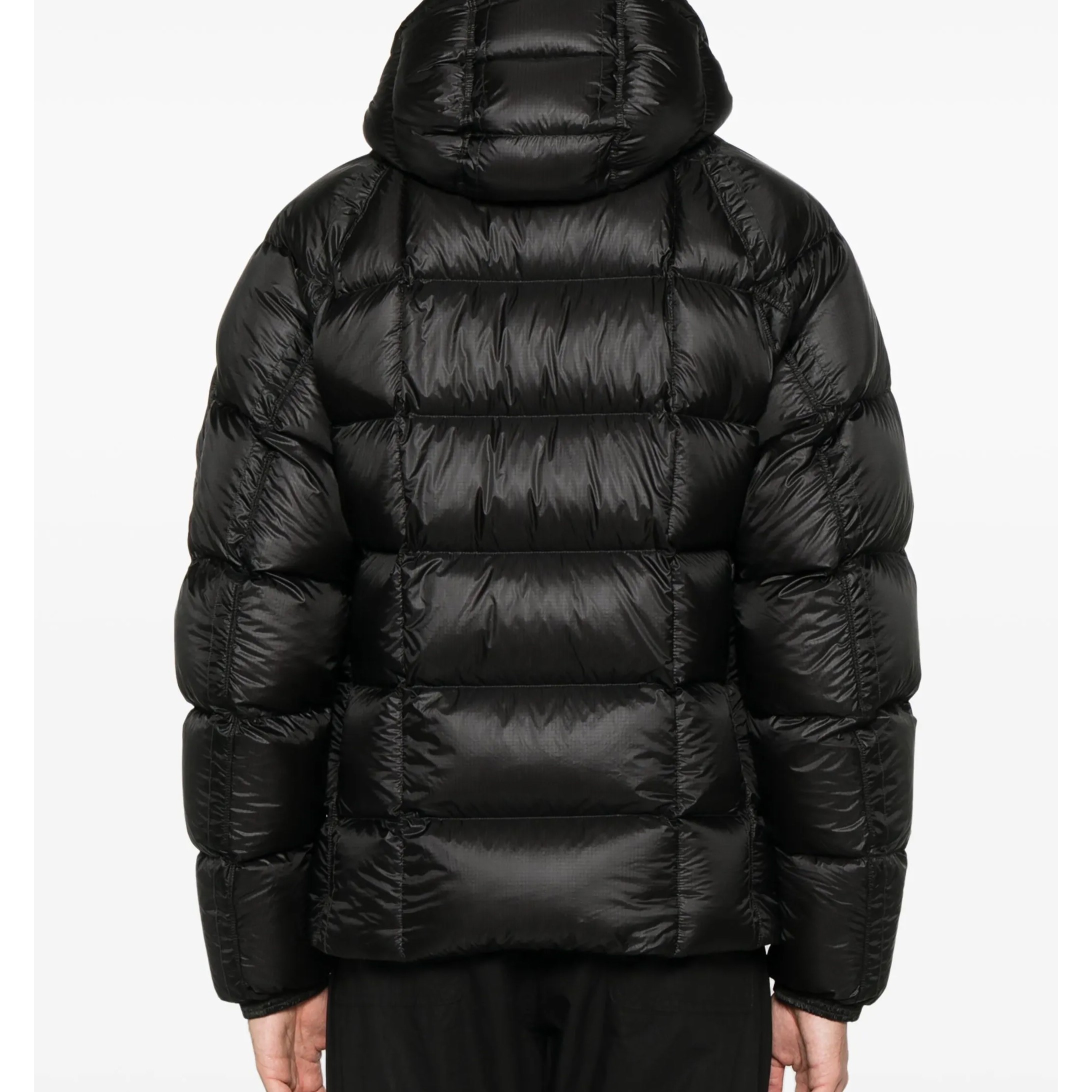 C.P. COMPANY Pūkinė striukė vyrams, Juoda, Shell hooded down jacket 2