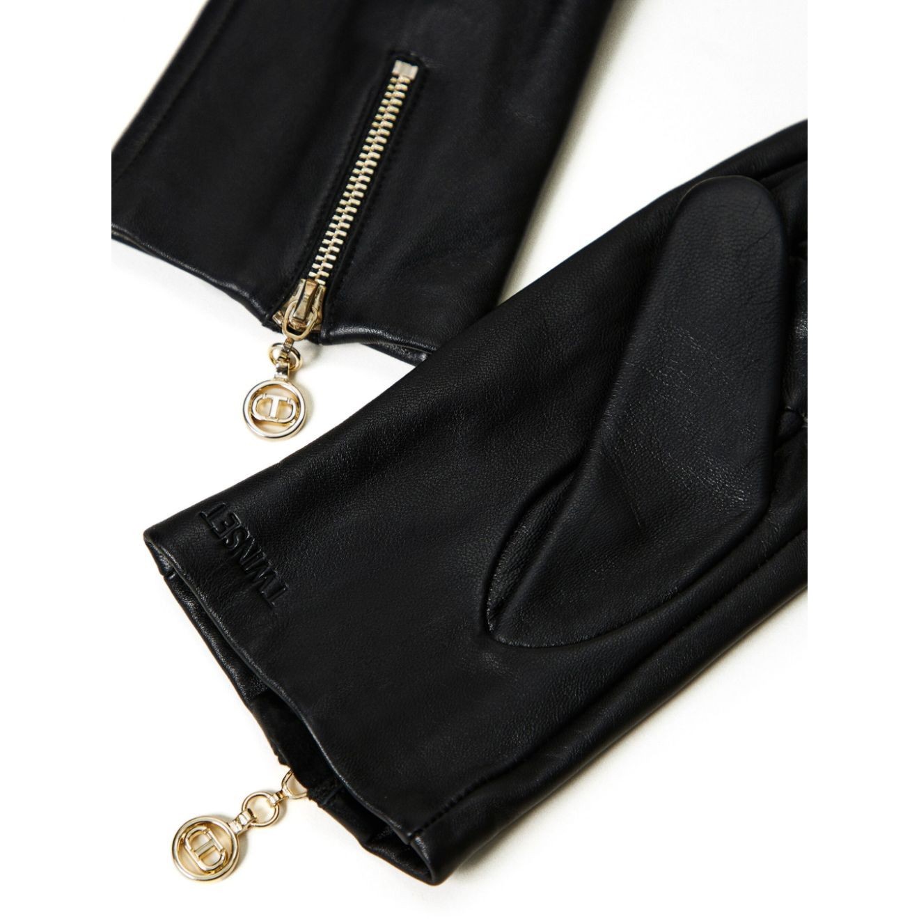 TWINSET Pirštuotos pirštinės moterims, Juoda, Gloves 2