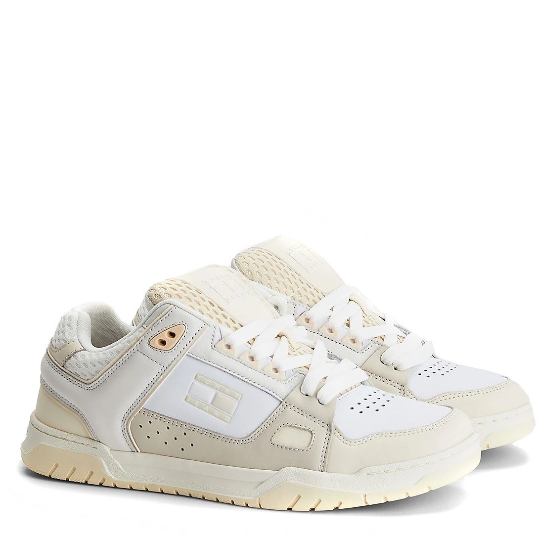 TOMMY JEANS Sportiniai bateliai vyrams, Smėlio, Skater tongue sport shoe 2