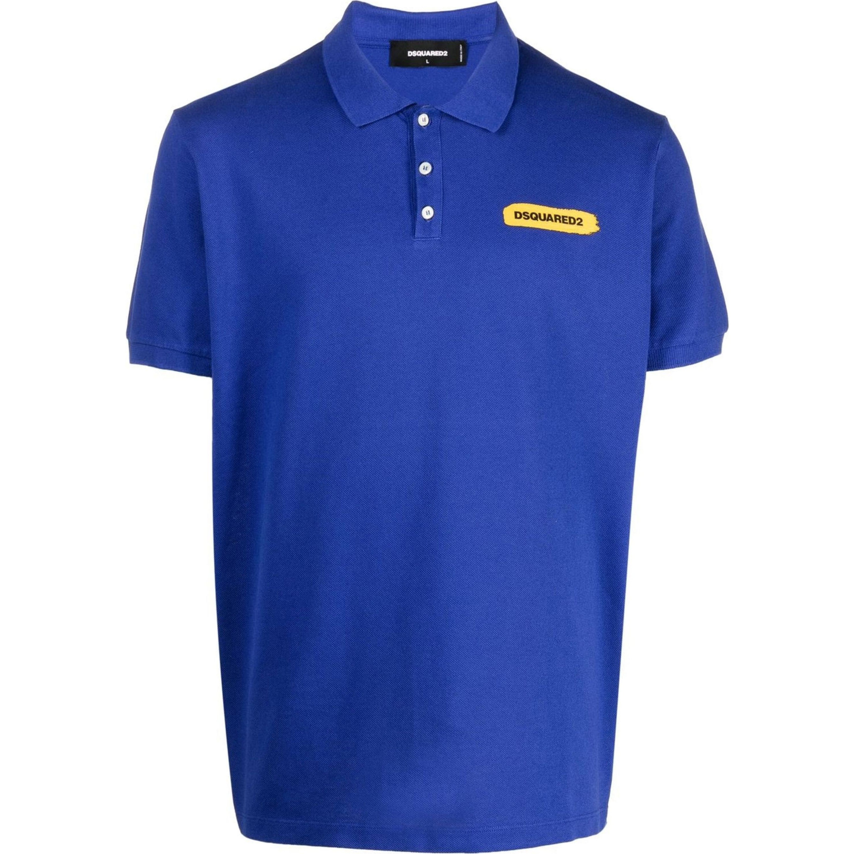 DSQUARED2 Polo marškiniai trumpos rank. vyrams, Mėlyna, Polo shirt