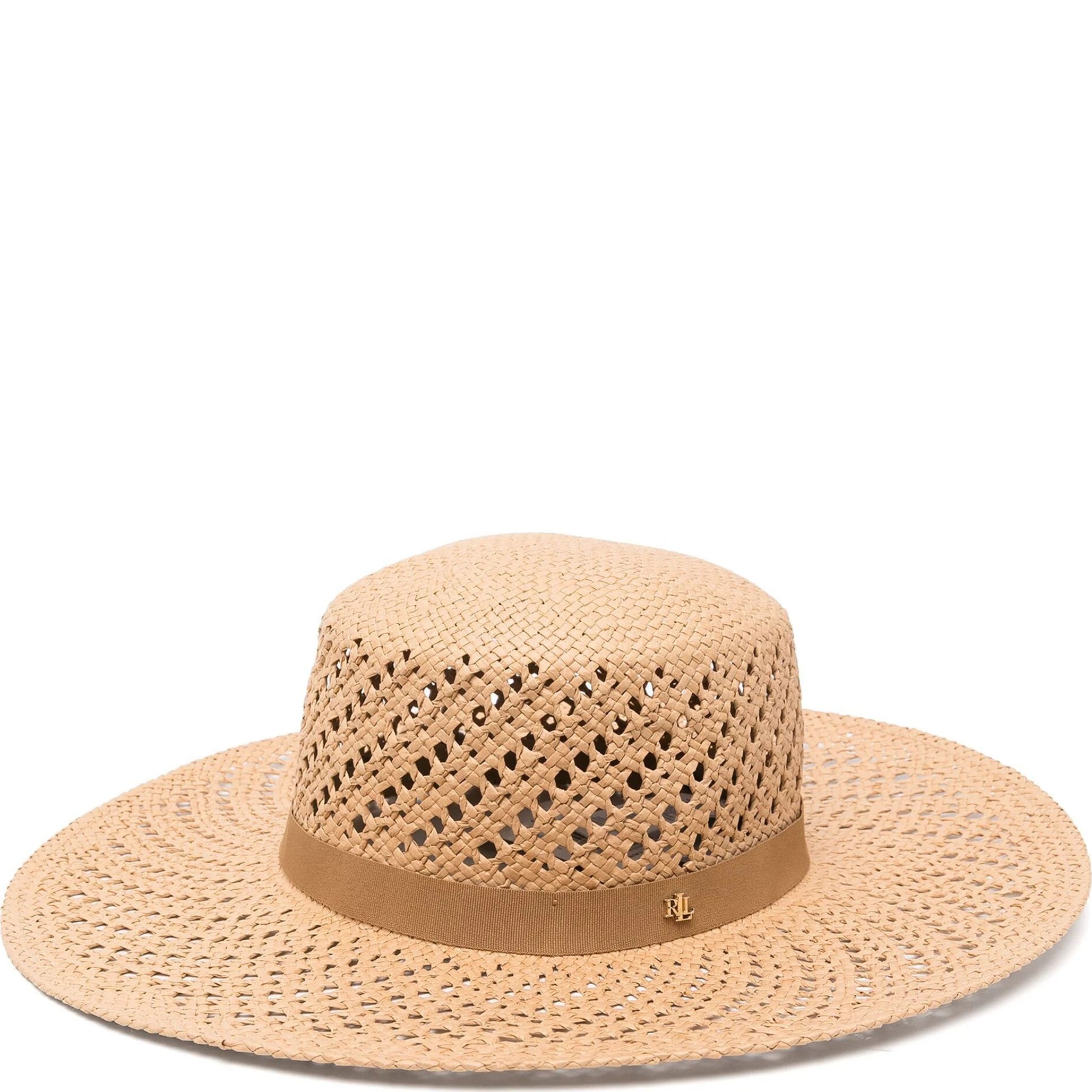 LAUREN RALPH LAUREN Skrybėlė moterims, Smėlio, Weav sun hat 1