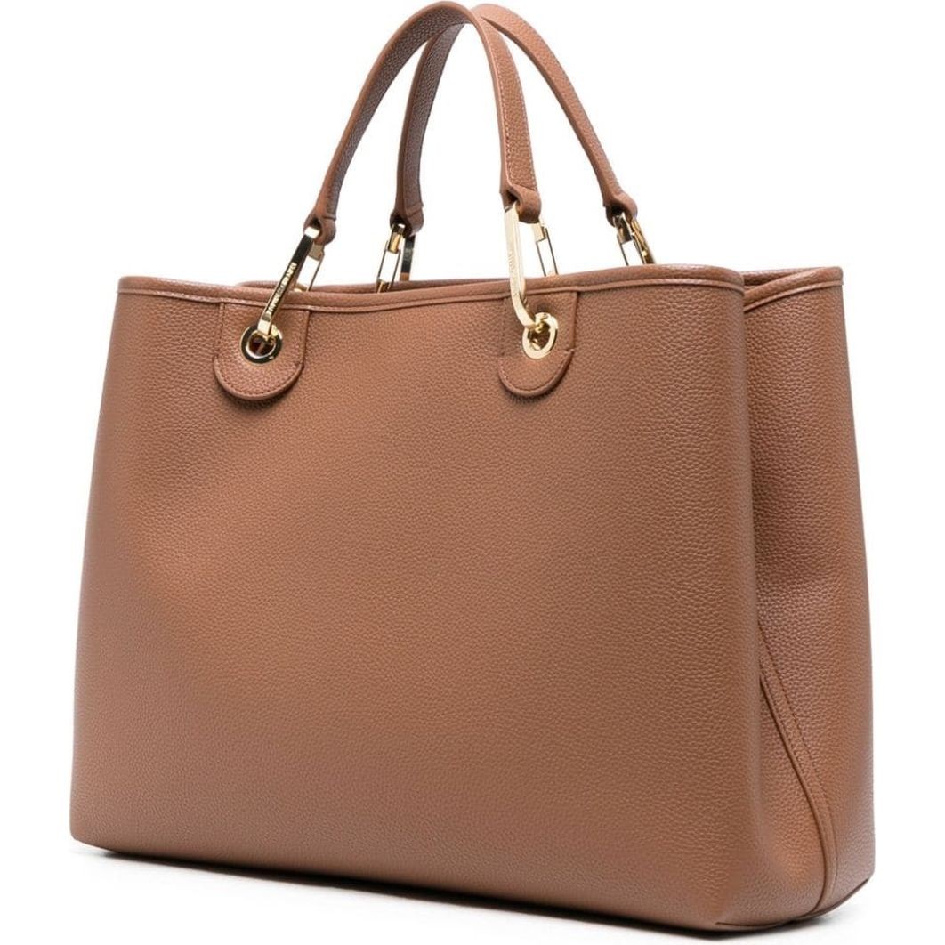 EMPORIO ARMANI Pirkinių krepšys moterims, Ruda, Shopping bag 2