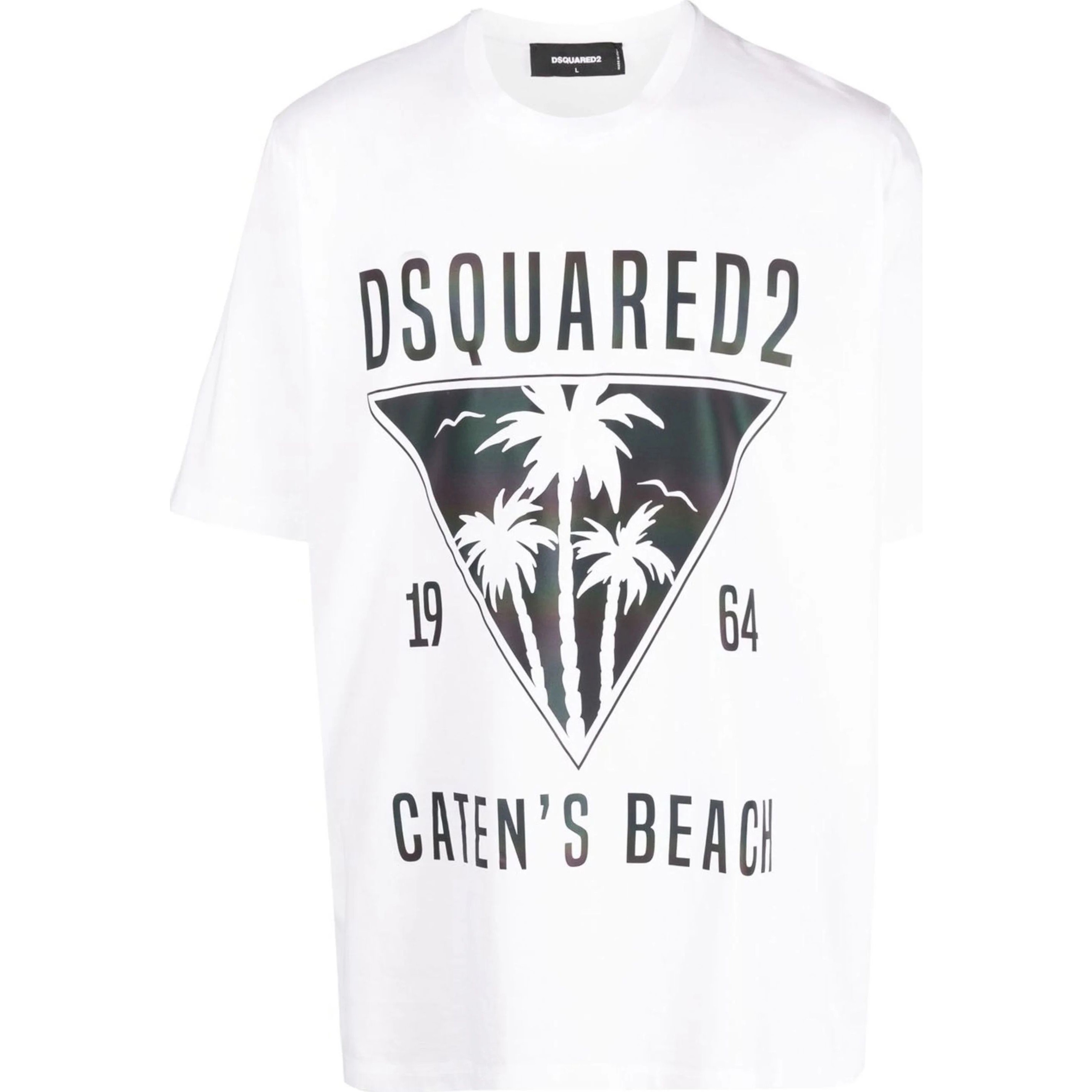 DSQUARED2 Marškinėliai trump. rankovėmis vyrams, Balta, Short sleeve t-shirt