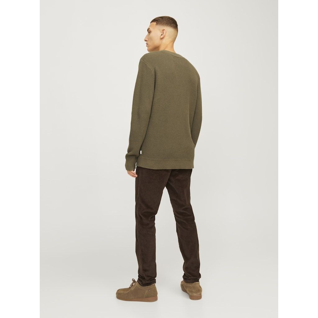 JACK & JONES Megztinis vyrams, Ruda, Viggo waffle knit crew neck 3