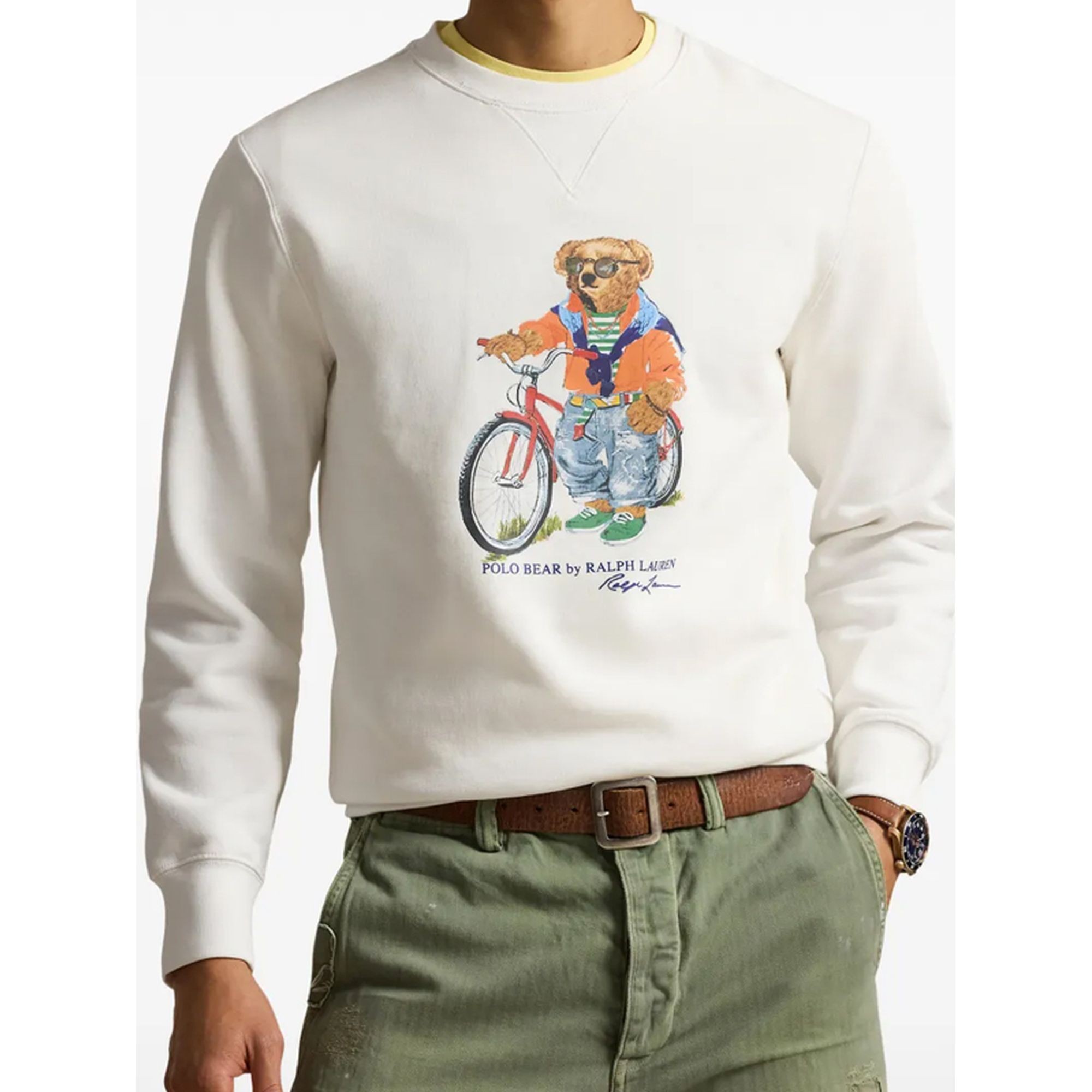 POLO RALPH LAUREN Sportinis nertinis vyrams, Balta, Knit-sweatshirt 2