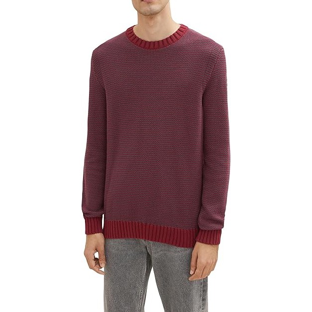 TOM TAILOR Megztinis vyrams, Raudona, Megztiniai 2