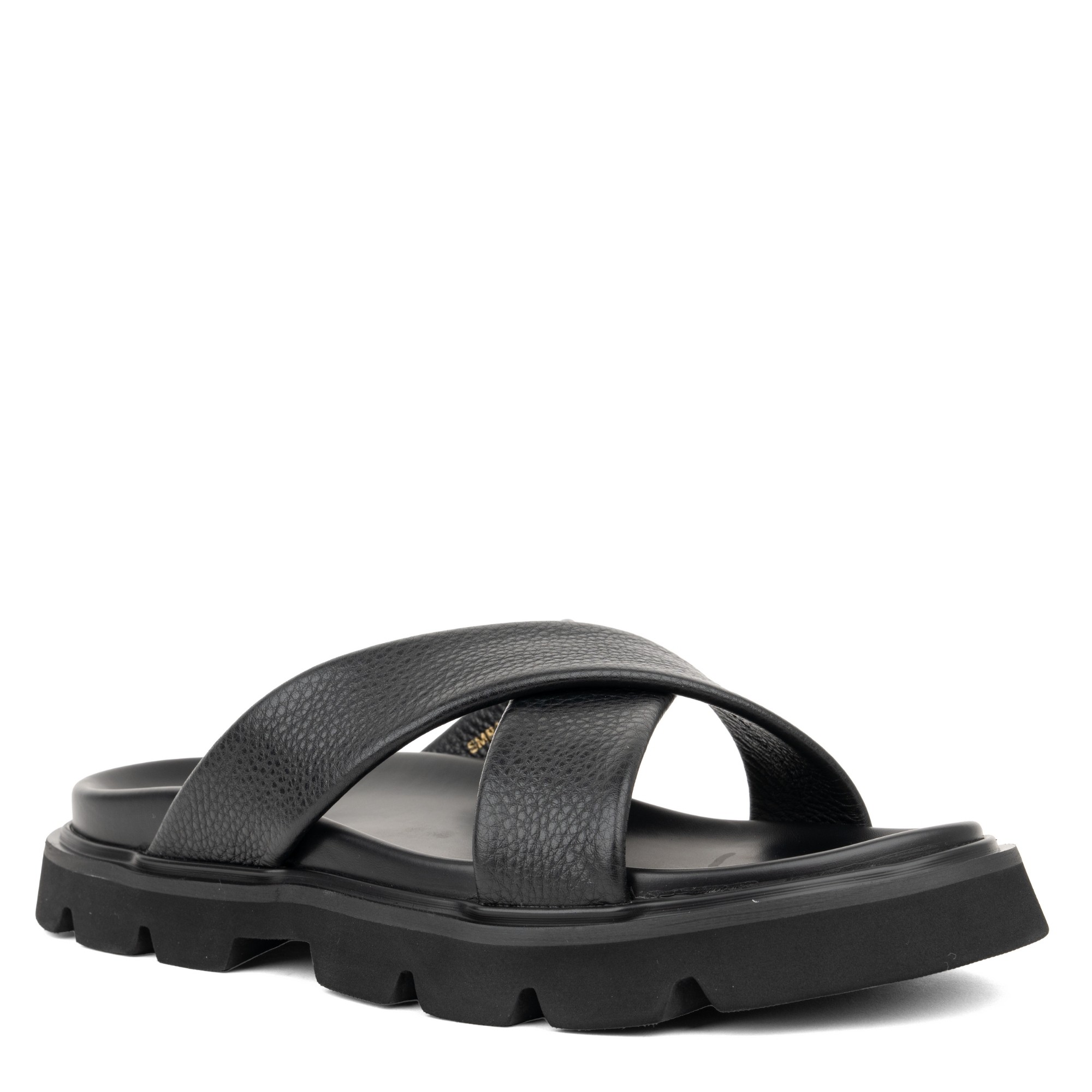 SERGIO MORETTI Šlepetės vyrams, Juoda, Slippers 1