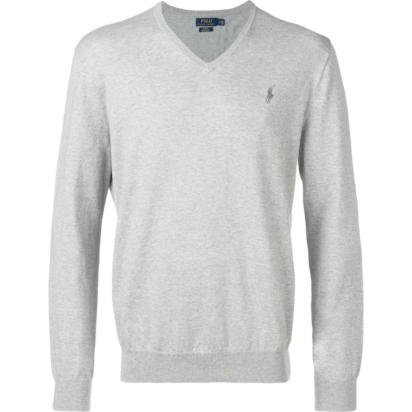POLO RALPH LAUREN Megztinis vyrams, Pilka, Long sleeve sweater