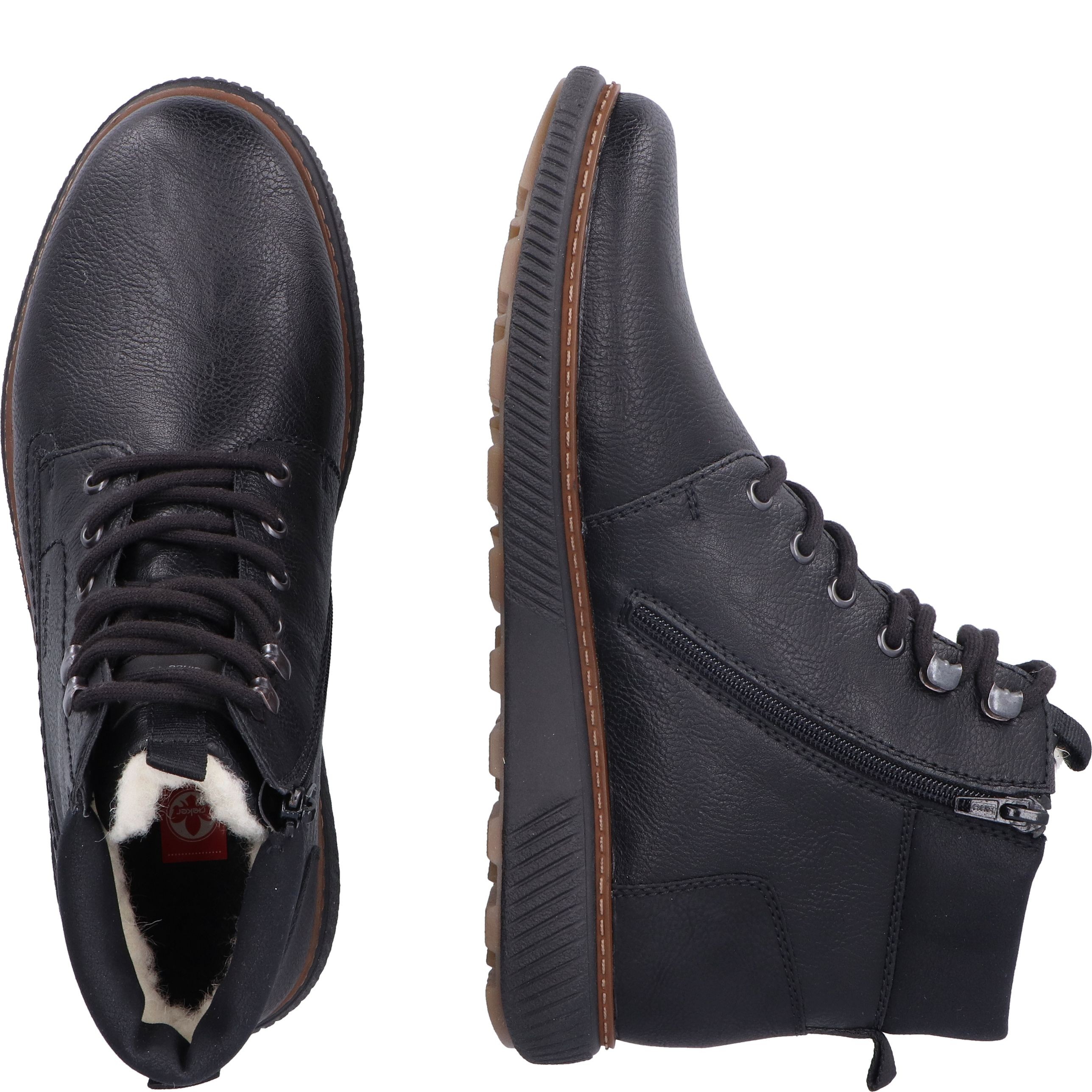 RIEKER Aulinukai vyrams, Juoda, BOOTIES 12