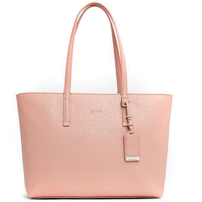 CALVIN KLEIN Pirkinių krepšys moterims, Rožinė, Must shopper tote bag 1