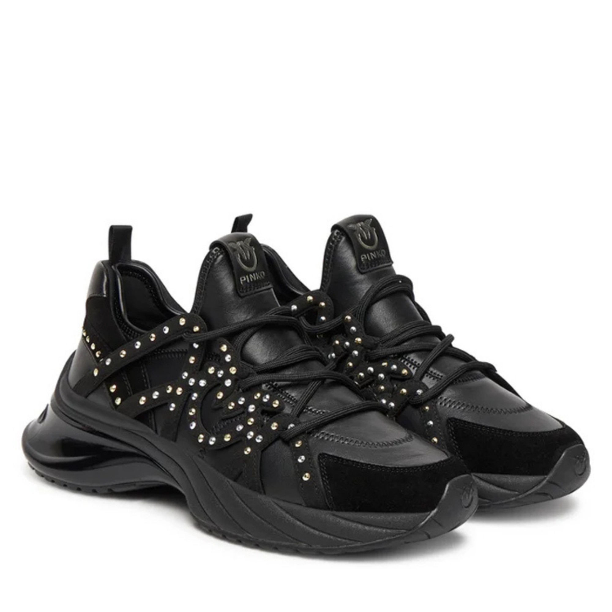 PINKO Laisvalaikio bateliai moterims, Juoda, Ariel 28 - sneaker stretch spr 2