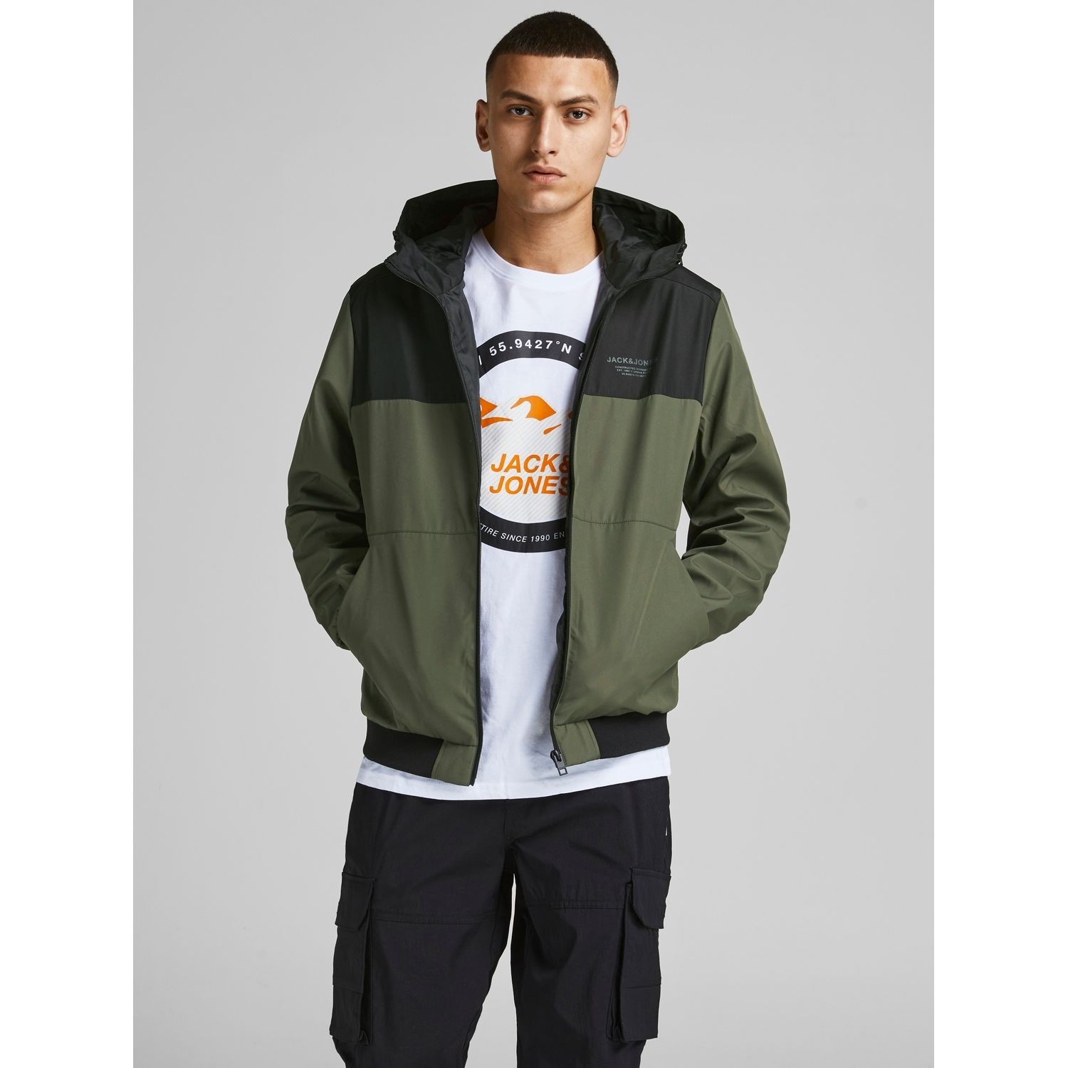 JACK & JONES Striukė vyrams, Žalia, Striukės 2